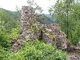 Zřícenina věže hradu Rychleby